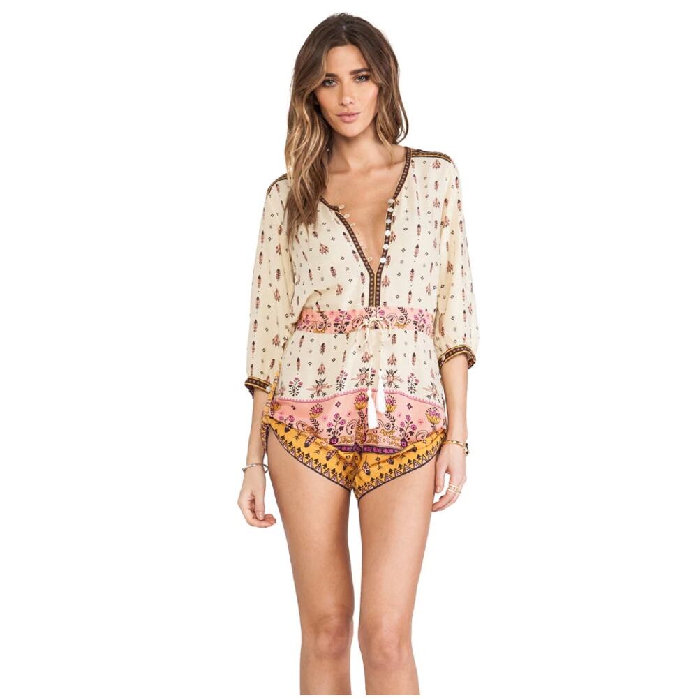 Spell & The Gypsy Desert Wanderer Playsuit Romper High Noon Australia Womens 8